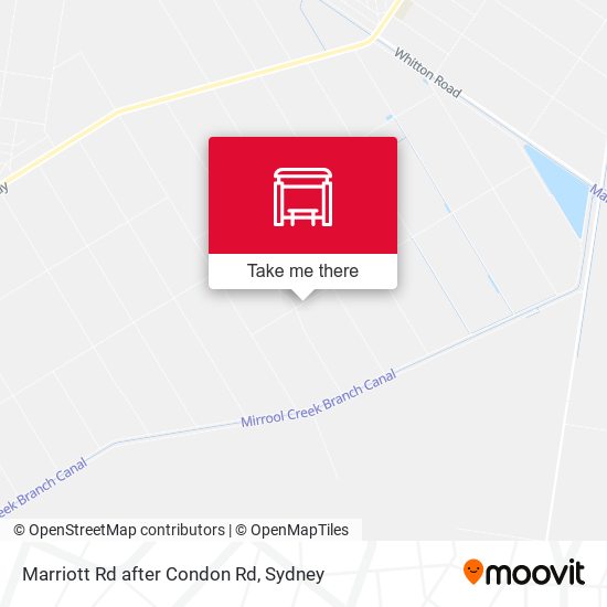 Marriott Rd after Condon Rd map