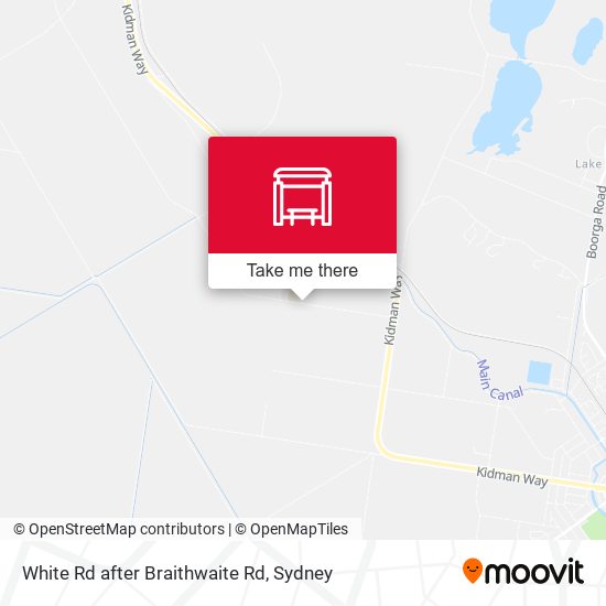 White Rd after Braithwaite Rd map
