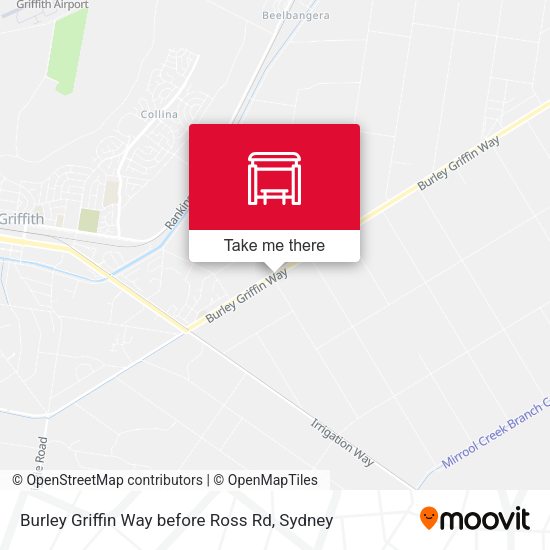 Burley Griffin Way before Ross Rd map