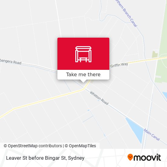 Leaver St before Bingar St map