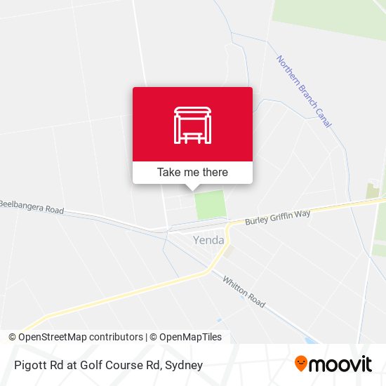 Pigott Rd at Golf Course Rd map