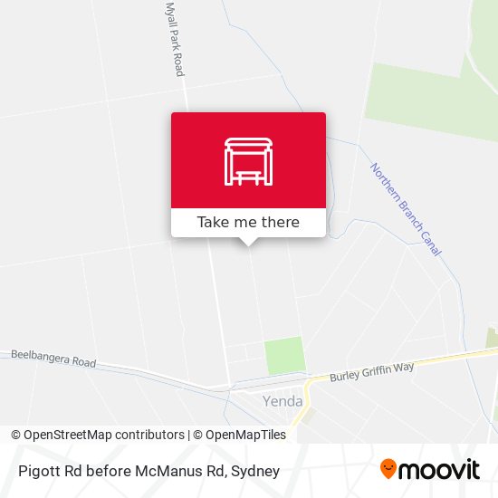 Pigott Rd before McManus Rd map