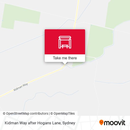 Kidman Way after Hogans Lane map