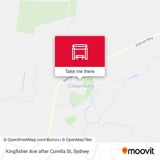 Kingfisher Ave after Corella St map