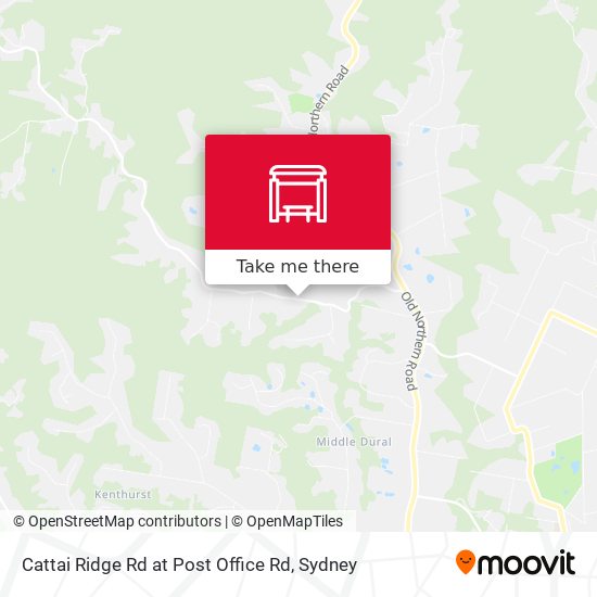 Cattai Ridge Rd at Post Office Rd map