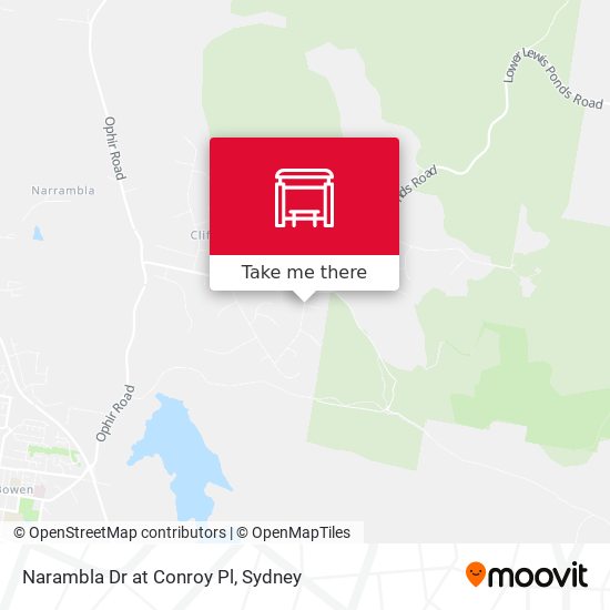 Narambla Dr at Conroy Pl map