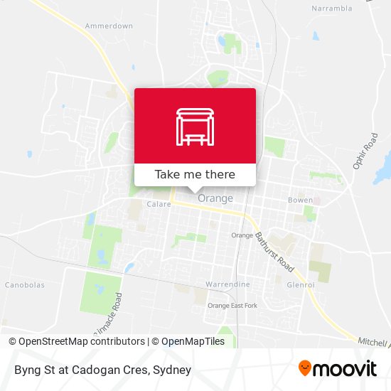 Byng St at Cadogan Cres map