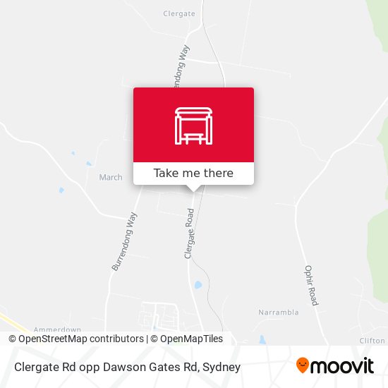 Clergate Rd opp Dawson Gates Rd map