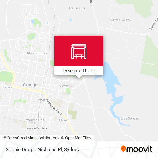 Sophie Dr opp Nicholas Pl map