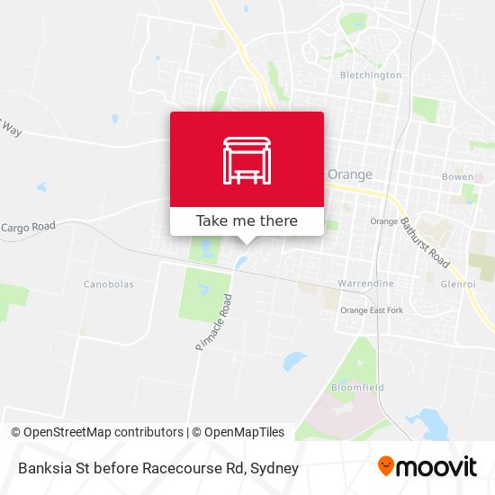 Banksia St before Racecourse Rd map