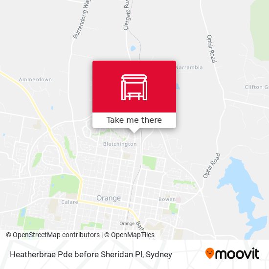 Mapa Heatherbrae Pde before Sheridan Pl