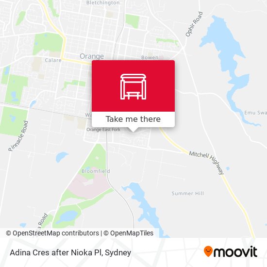 Adina Cres after Nioka Pl map