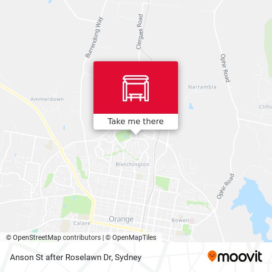 Anson St after Roselawn Dr map