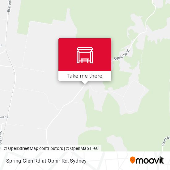 Spring Glen Rd at Ophir Rd map