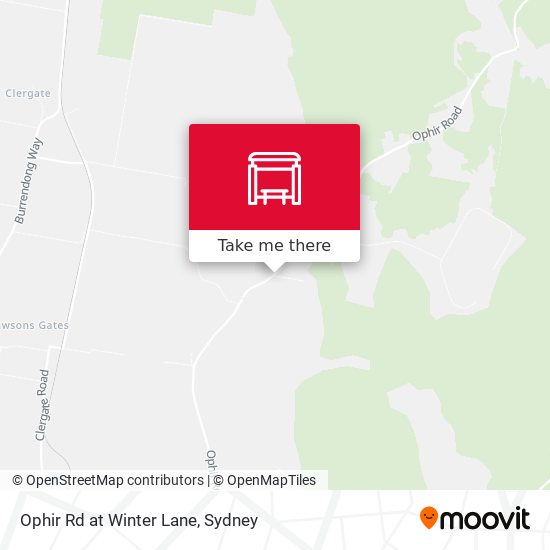 Ophir Rd at Winter Lane map