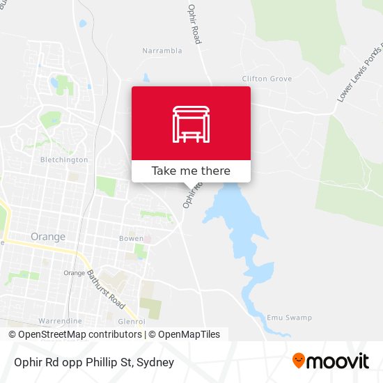 Ophir Rd opp Phillip St map