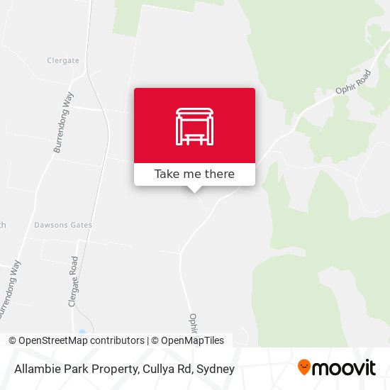 Allambie Park Property, Cullya Rd map