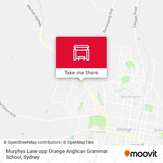 Murphys Lane opp Orange Anglican Grammar School map