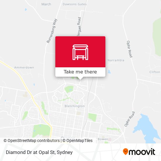 Diamond Dr at Opal St map
