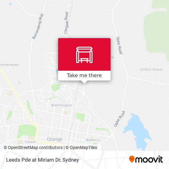 Leeds Pde at Miriam Dr map