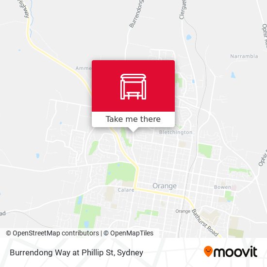 Mapa Burrendong Way at Phillip St