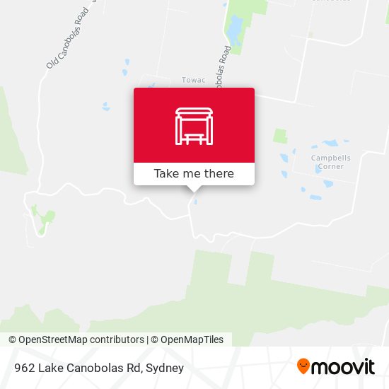 962 Lake Canobolas Rd map