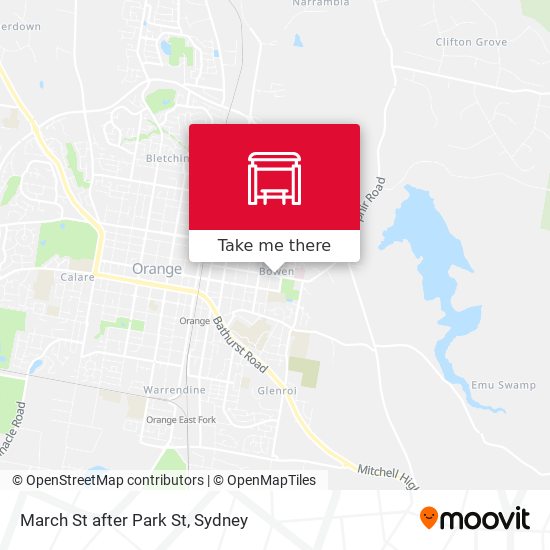 March St after Park St map
