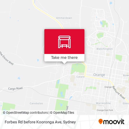 Forbes Rd before Kooronga Ave map