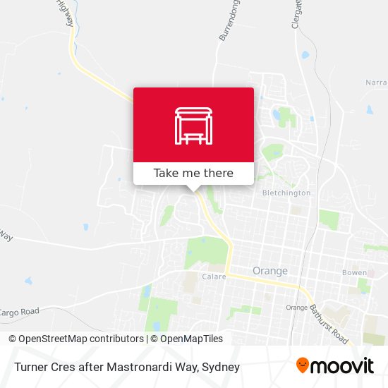 Turner Cres after Mastronardi Way map