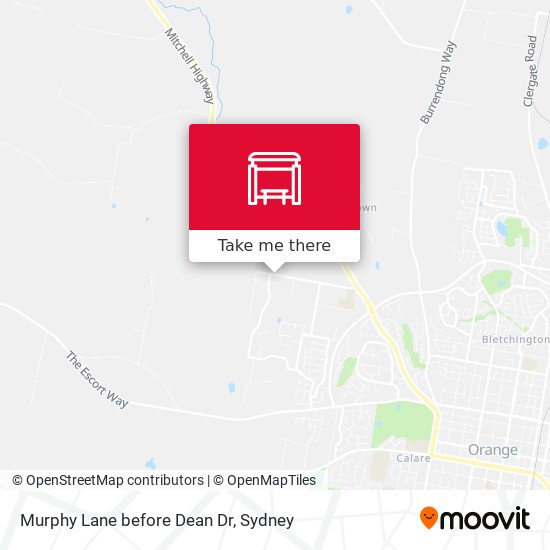Murphy Lane before Dean Dr map