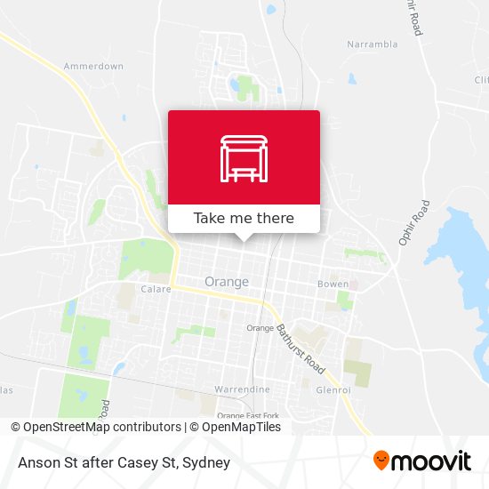 Anson St after Casey St map