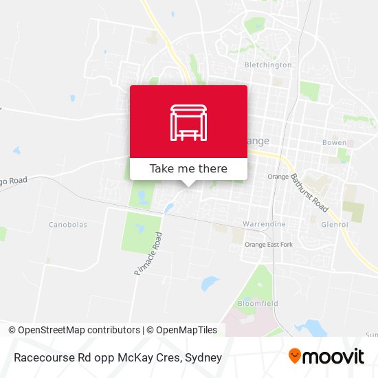 Racecourse Rd opp McKay Cres map