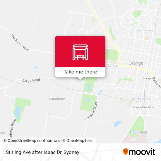 Stirling Ave after Isaac Dr map