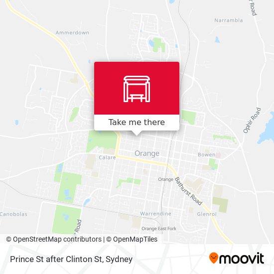 Prince St after Clinton St map