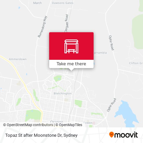 Topaz St after Moonstone Dr map