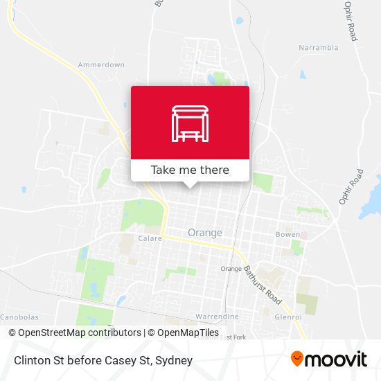 Clinton St before Casey St map