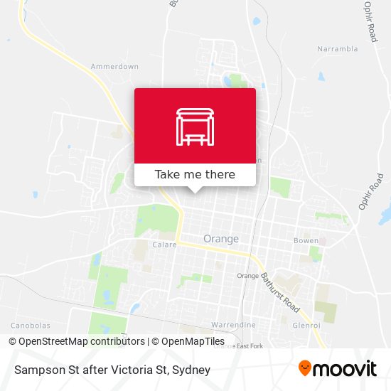 Sampson St after Victoria St map