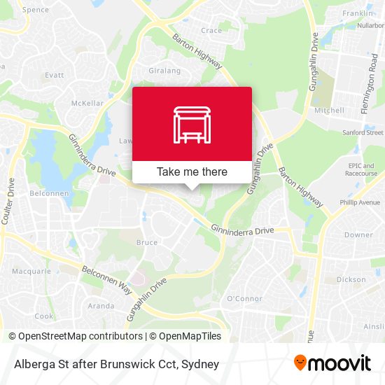Alberga St after Brunswick Cct map