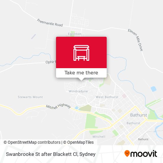 Swanbrooke St after Blackett Cl map