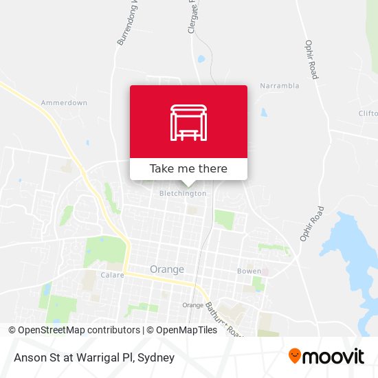 Anson St at Warrigal Pl map