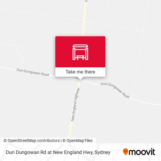 Mapa Duri Dungowan Rd at New England Hwy