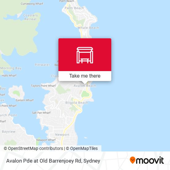 Avalon Pde at Old Barrenjoey Rd map