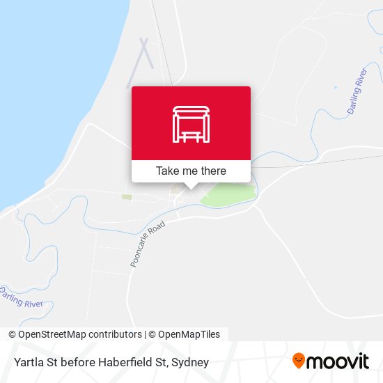 Yartla St before Haberfield St map