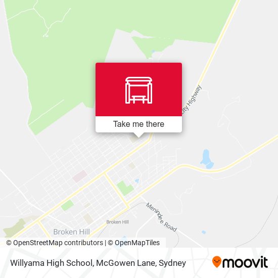 Willyama High School, McGowen Lane map
