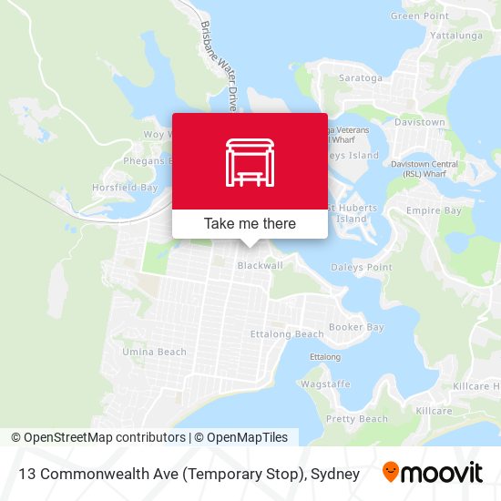 13 Commonwealth Ave (Temporary Stop) map