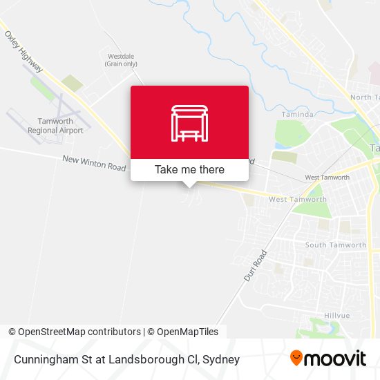 Cunningham St at Landsborough Cl map