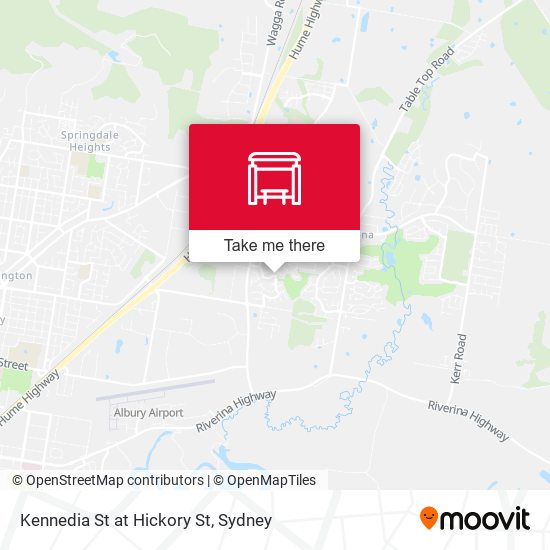 Kennedia St at Hickory St map