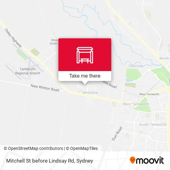 Mitchell St before Lindsay Rd map