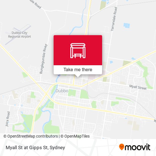 Myall St at Gipps St map