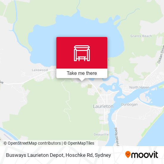 Busways Laurieton Depot, Hoschke Rd map